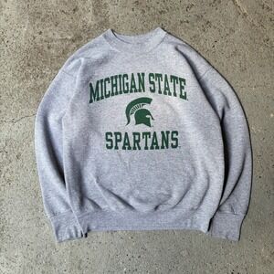 Vintage Michigan State Spartans Fruit of the Loom Best Gray Sweatshirt Small